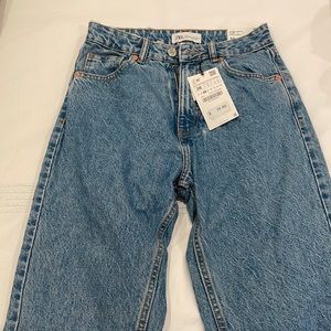 NWT Zara Classic Mom Fit Jeans - Hi-Rise Ankle Length Size USA 4/EURO 36